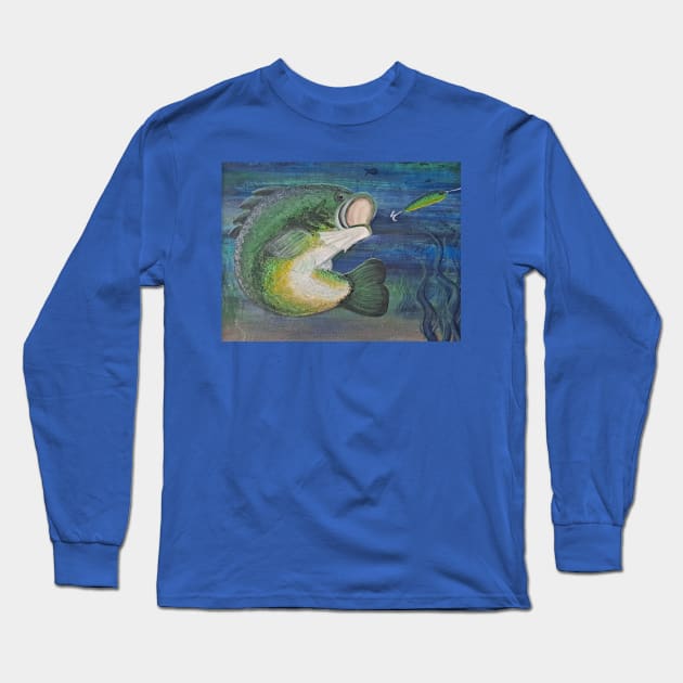 Largemouth Bass Long Sleeve T-Shirt by LaurenPatrick